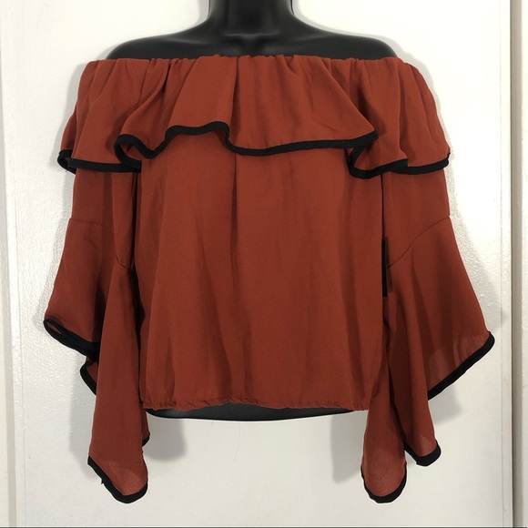 NWT Rustic Romantic Off-shoulder Blouse - Picture 1 of 5